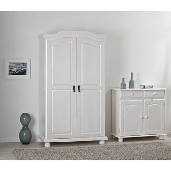 Šatní skříň BERNIAN I bílá, šířka 104 cm 1