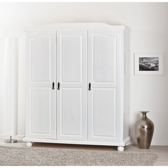 Šatní skříň BERNIAN II bílá, šířka 150 cm 1