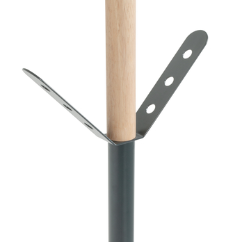 Stojanový věšák BERNIE antracitová/přírodní, výška 175 cm 2