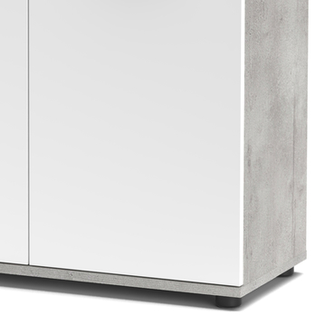 Komoda BERNO 2 beton/bílá 3