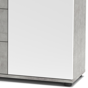 Komoda BERNO 4 beton/bílá 2