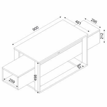 TV komoda BIANCO černá/zlatá 7