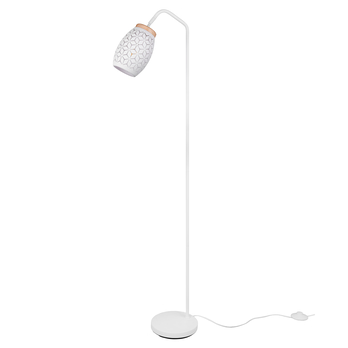 Stojací lampa BIDAR bílá/přírodní 3