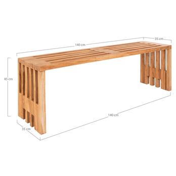 Lavice  BINADURM I teak 5