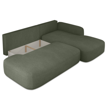 Sedací souprava BINDI pravá, tmavě zelená 3