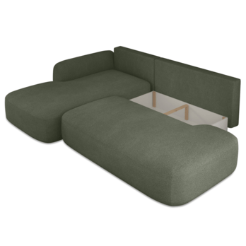 Sedací souprava BINDI levá, tmavě zelená 3