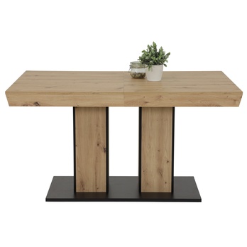 Jídelní set BIRGER I dub artisan/antracitová 6