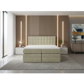 Postel s matrací a topperem BIRNA 2 BK béžová, 180x200 cm 3