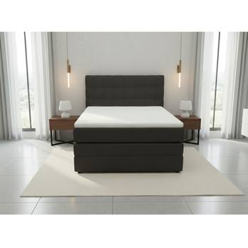 Postel s matrací a topperem BIRNA 2 BK antracitová, 120x200 cm 3