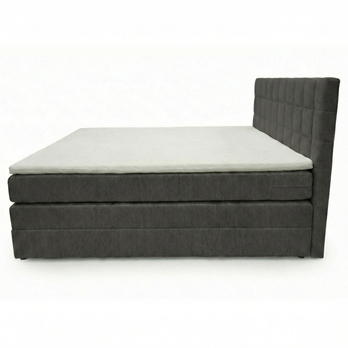 Postel s matrací a topperem BIRNA 2 BK antracitová, 120x200 cm 5