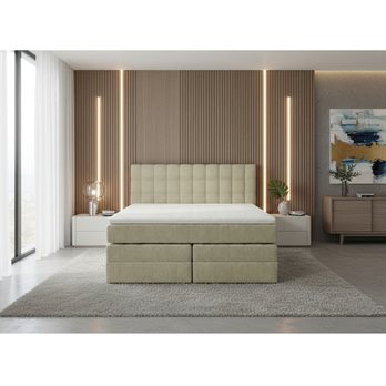 Postel s matrací a topperem BIRNA 2 BK béžová, 140x200 cm 2