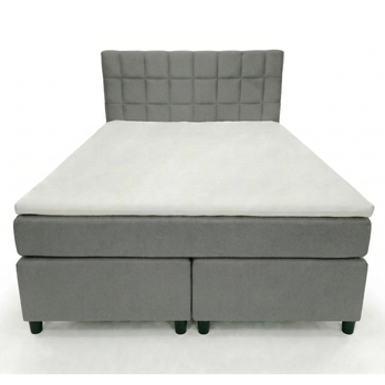 Postel s matrací a topperem BIRNA 2 BSB světle šedá, 140x200 cm 2