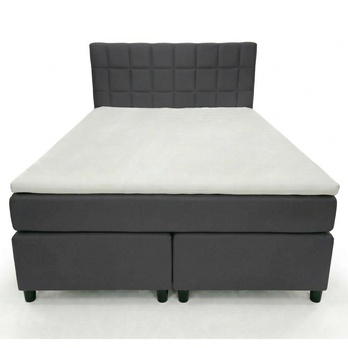 Postel s matrací a topperem BIRNA 2 BSB tmavě šedá, 140x200 cm 2