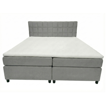 Postel s matrací a topperem BIRNA 2 BSB světle šedá, 180x200 cm 2