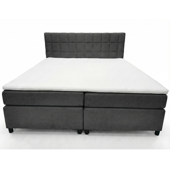 Postel s matrací a topperem BIRNA 2 BSB tmavě šedá, 180x200 cm 2