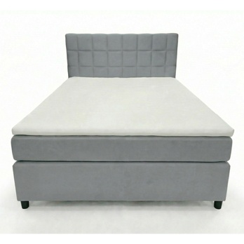 Postel s matrací a topperem BIRNA 2 BSB světle šedá, 120x200 cm 2