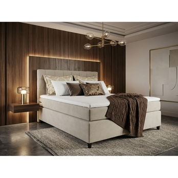 Postel s matrací a topperem BIRNA 2 BSB béžová, 120x200 cm 1