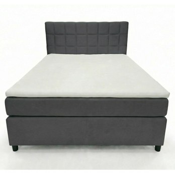 Postel s matrací a topperem BIRNA 2 BSB tmavě šedá, 120x200 cm 2