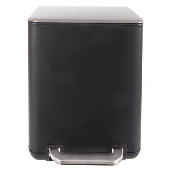 Odpadkový koš BLACK 2 černá/stříbrná, 20 l 1