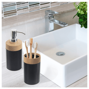 Držák na zubní kartáčky  BLACK černá 1