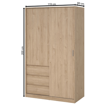 Šatní skříň BLAIR 2D jackson hickory 7