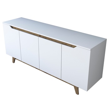 Komoda BLANCO bílá/ořech 3