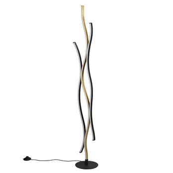 Stojací lampa BLAZE černá/zlatá 3