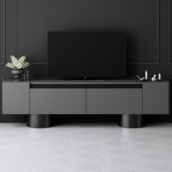 TV stolek BOHEM antracitová/černá 3