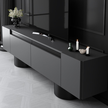 TV stolek BOHEM antracitová/černá 6