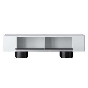 TV stolek BOHEM bílá/černá 2