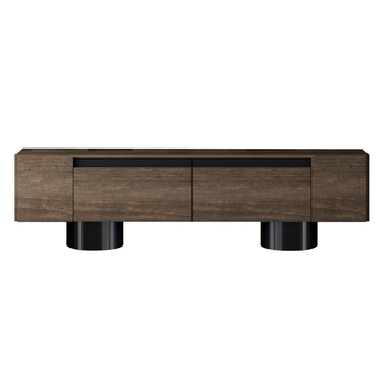 TV stolek BOHEM ořech/černá 3