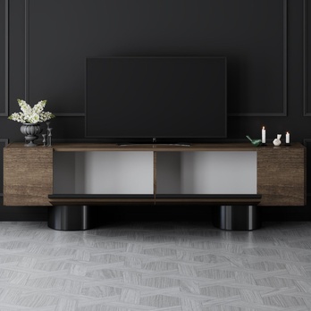 TV stolek BOHEM ořech/černá 5