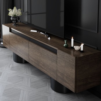 TV stolek BOHEM ořech/černá 7