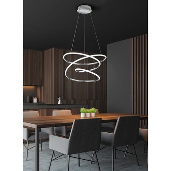Závěsné LED svítidlo BOLOGNA chrom 1