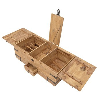 Truhla BOMBAY přírodní palisandr/černá 1