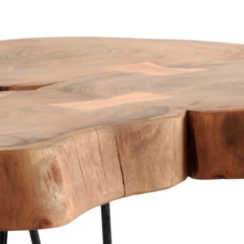 Konferenční stolek BOMBAY přírodní palisandr/černá 2