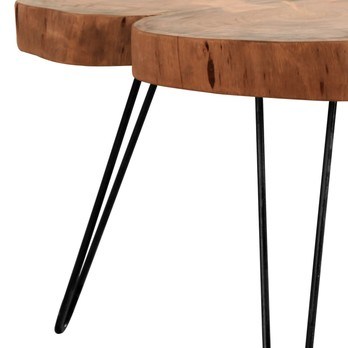 Konferenční stolek BOMBAY přírodní palisandr/černá 3