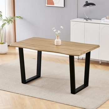 Jídelní stůl BONITO divoký dub/černá, šířka 140 cm 1