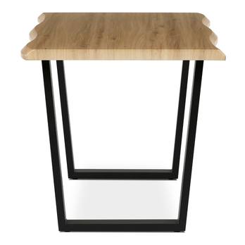 Jídelní stůl BONITO divoký dub/černá, šířka 140 cm 3