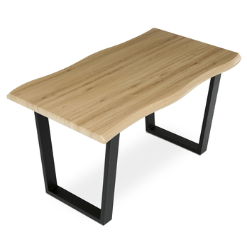 Jídelní stůl BONITO divoký dub/černá, šířka 140 cm 4