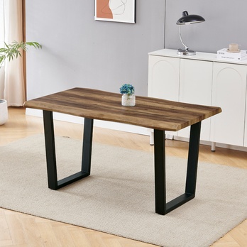 Jídelní stůl BONITO staré dřevo/černá, šířka 140 cm 1