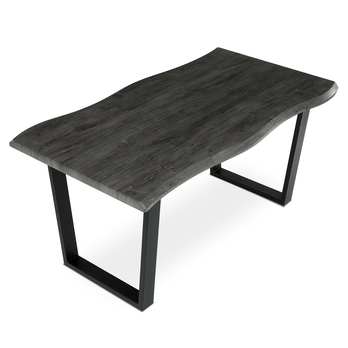 Jídelní stůl BONITO šedý dub/černá, šířka 160 cm 4