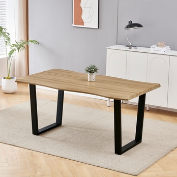 Jídelní stůl BONITO divoký dub/černá, šířka 160 cm 1