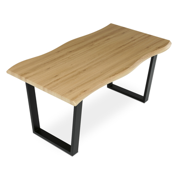 Jídelní stůl BONITO divoký dub/černá, šířka 160 cm 4