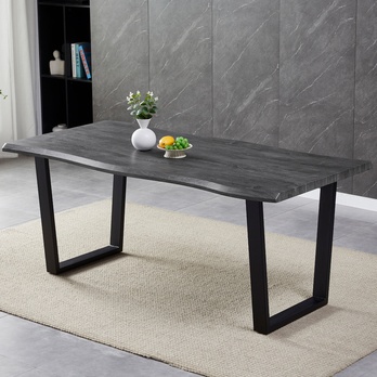 Jídelní stůl BONITO šedý dub/černá, šířka 180 cm 1