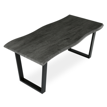 Jídelní stůl BONITO šedý dub/černá, šířka 180 cm 4