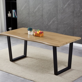 Jídelní stůl BONITO divoký dun/černá, šířka 180 cm 1