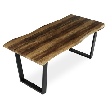 Jídelní stůl BONITO staré dřevo/černá, šířka 180 cm 4