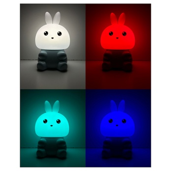 Dětská noční lampa BONNY bílá/modrá 2