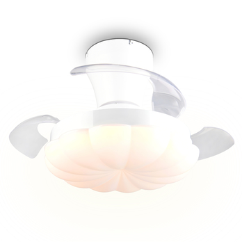 Stropní LED svítidlo s ventilátorem BORAS bílá 1
